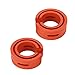 2PCS Car Coil Spring Buffer Rubber, Universal Car Shock Absorber Cushion Spring Bumper Buffer C Type Reduce Noise Anti Vibration,Red