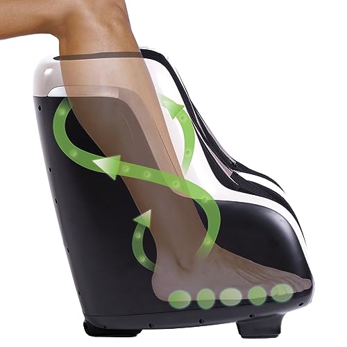 Human Touch Reflex SOL Foot & Calf Massager w/ Heat - Plantar Fasciitis Relief + Circulation + Shiatsu Deep Kneading + Vibrating for Stress + Compression - Adjustable for Women and Men up to Size 12 - Image 4