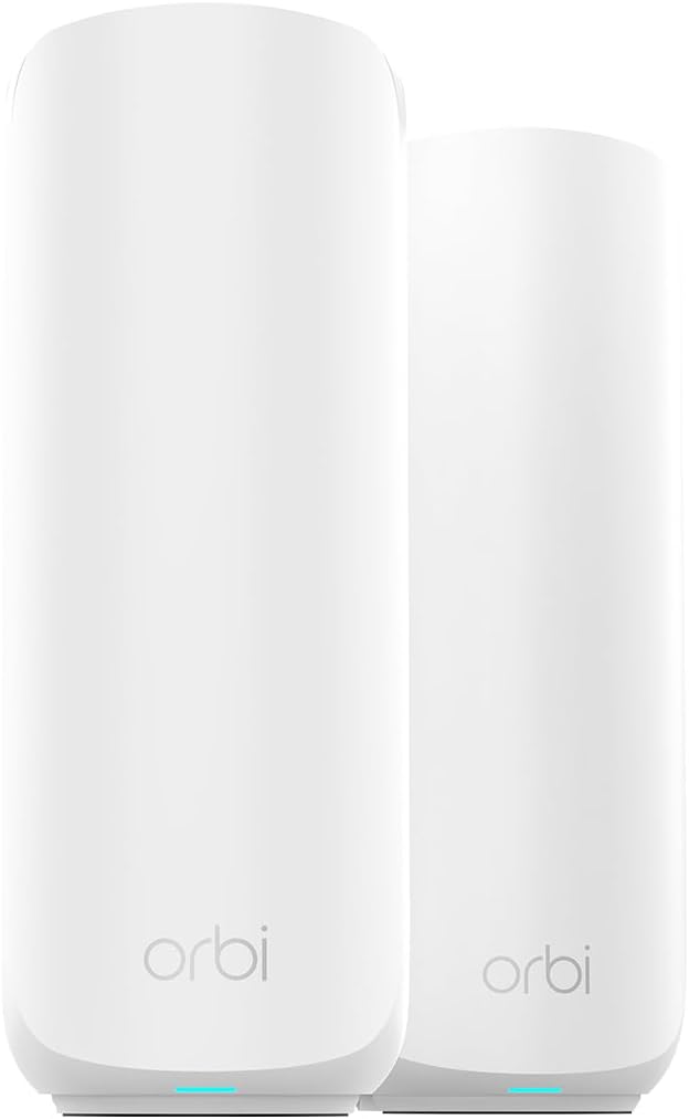 NETGEAR Orbi 360 Series Dual-Band WiFi 7 Mesh Network System for Home (RBE362) – Wireless Router + 1 Extender, Security Features, 5 Gbps, Covers 4,000 sq.ft., 70 Devices, 2.5GB Internet Port, BE5000 NETGEAR Orbi 360 Series Dual-Band WiFi 7 Mesh Network System for Home (RBE362) – Wireless Router + 1 Extender, Security Features, 5 Gbps, Covers 4,000 sq.ft., 70 Devices, 2.5GB Internet Port, BE5000