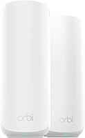 Vista 1 de NETGEAR Orbi Serie 360 Sistema de red WiFi 7 de doble banda para el hogar (RBE362) - Router inalámbrico + 1 extensor, características de seguridad
