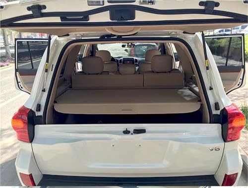 Cubierta carga retráctil maletero coche Toyota Land Cruiser 200 cortina equipaje 5