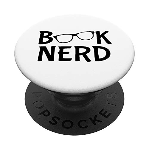 Book Nerd Gift By SiGo Support et Grip pour Smartphones et Tablettes - Accessoire de téléphone - Noir - Livres - Rabattable, Extensible - Grip de disque en plastique - Adhésif
