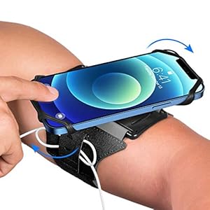 VUP Running Armband 360°Rotatable for iPhone 13/Pro Max/Pro/Mini/12/11/SE/Xs/XR/X/8/7/Plus, Fits All 4-6.7 Inch…