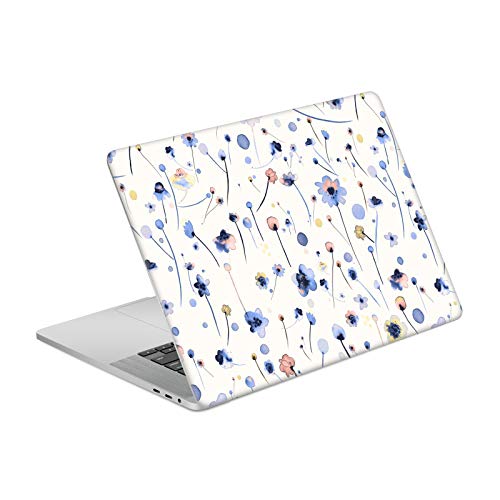 Peau vinyle de qualité supérieure Ninola floral bleu pour MacBook Pro 16 A2141