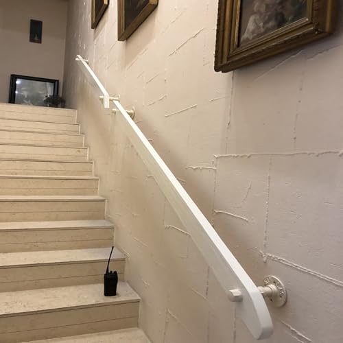 Barre de support murale en bois pour prévenir les chutes en escalier - 6