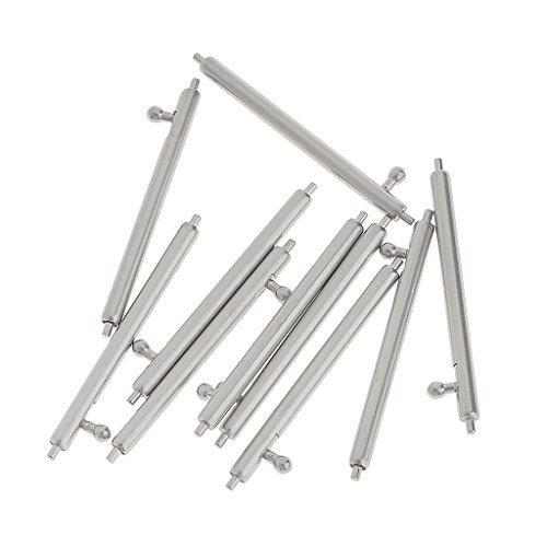 Preisvergleich Produktbild Gazechimp 22mm Quick Release Federstege Edelstahl Uhrenstifte Spring Bar Silber