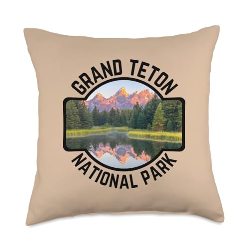 Grand Teton National Park Throw Pillow