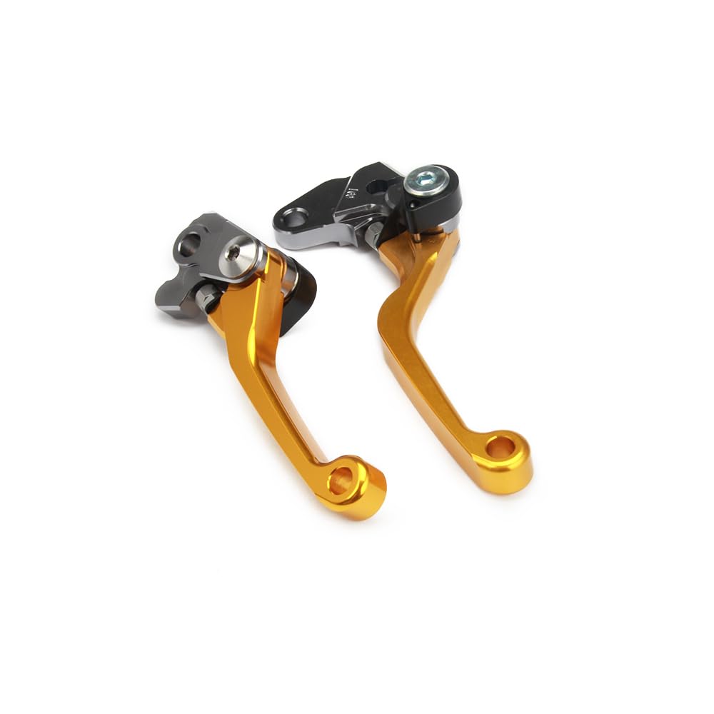 Levier de Frein et Embrayage Moto Pliants Aluminium pour RM85 RM125 RM250 | Leviers pliants en aluminium, commande frein et embrayage, usage motocross, appui stable, pour RM85 RM125 RM250 YZ80 YZ85