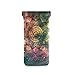 HUSSRITY Eyeglasses Case Ancient Mandala Flower Sunglasses Pouch Soft PU Leather Squeeze Top Eyeglass Holder Portable Glasses Case For Women Men