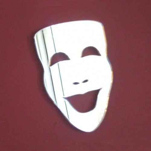 Super Cool Creations Theatre Mask - Comedy Mirrors 20cm x 17cm