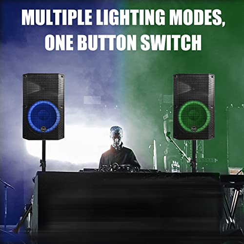 Exoton 12 Inch Dj Speaker For Party,Portable Pa Speaker,1200W Active Bluetooth Loudspeaker With Microphone Remote Control Tripod Stand, Flashing Party Lights & Fm Radio,Indoor And Outdoor #TOP6