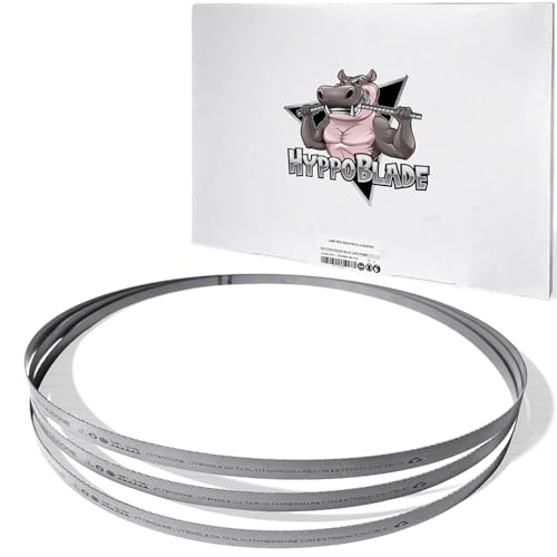 Fraiser Hippoblade – 3er Set Bandsägeblätter Bimetall 1140 × 13 × 0,65 mm – für Metall (Eisen und Stahl) – Ersatz für Bandsägen PMB 1100, MBS 1100, MBS 1200, TE-MB 18, R2103 – 18 ZpZ