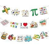 Yunahoo Math Party Banner Decoration I Love Math Teenagers Personalized students Party Favors Supplies