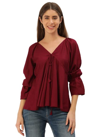 iqraar Women's Rayon Top | Regular Fit Tops for Women | Western Tops for Women Stylish-picture-55
