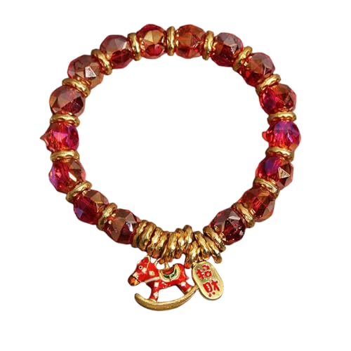 Bracelet en jade emmêlé de cristal rouge, le bijou porte-bonheur pour rayonner de richesse
