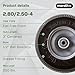 Marathon 00026 Flat Free 2.80/2.50-4 Tire and Wheel Assembly, 3” Centered Hub, 1/2” Ball Bearings, Replacement Tire for Casters, Utility Carts and Other Equipment, Easy Install Assembly
