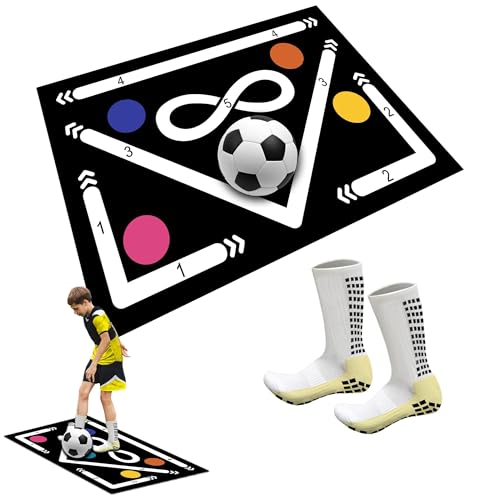 Tapis d'entraînement de football antidérapant et silencieux pour l'apprentissage des enfants