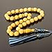 Baltic Amber Tasbih, Unique 33 Islamic Prayer Beads, Handmade Amber Rosary