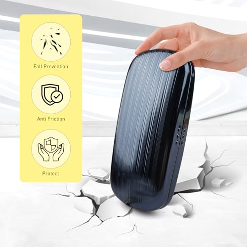 Image of Hard Shell Sunglasses Case, Portable Aluminum Alloy Glasses Case Protective Eyeglasses Cases for Men Women