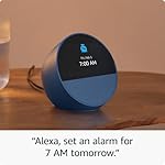Amazon Echo Spot (newest model), Great for nightstands, offices and kitchens, Smart alarm clock with Alexa, Black - Image 5
