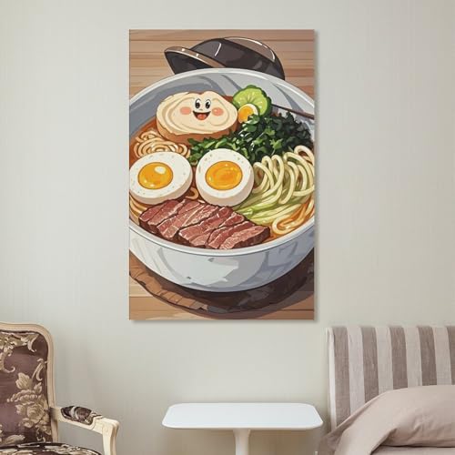 Décoration murale esthétique Ramen pour chambre et salon - 7