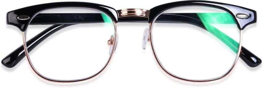 half rim clubmaster glasses