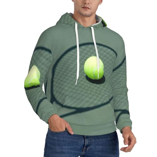 Sweat à capuche tennis EdWal homme en polyester avec poche kangourou