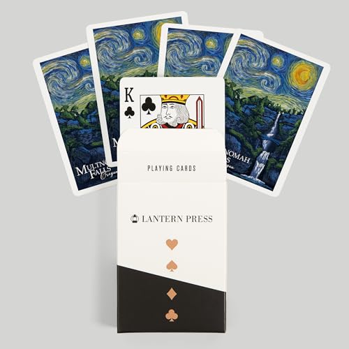 Baraja de Poker Multnomah Falls Van Gogh Starry Night miniatura 6