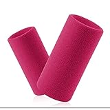 Hoter 6 Inch Sport-Wristband Running-Wrisband Lengthen Thick Unisex Wristband/Sweatband for Tennis A