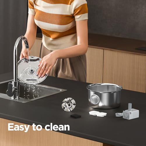 IHOUONE S16 Stainless Steel Cat Water Fountain 2.6L — view 9
