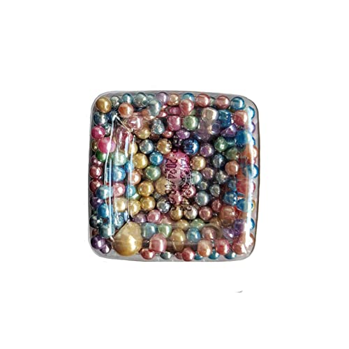Image of Edible Light Colorful Sugar Pearls Candy Sprinkles 120G / 4.23Ounce Baking Cake Sprinkles Cupcake and Cake Topper Cookie Decorations Wedding Party Valentines Halloween Christmas Supplies