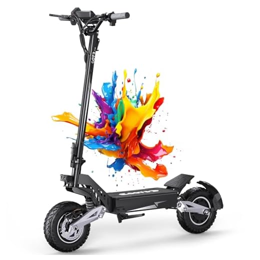 T10 Electric Scooter for Adults, 48V 18AH Battery Up to 46 Miles Long Range & Powerful Motor, 34 MPH Max Speed, 11 Inch All-Terrain Tires Folding Commuter E Scooter with Dual Suspension & LCD Display