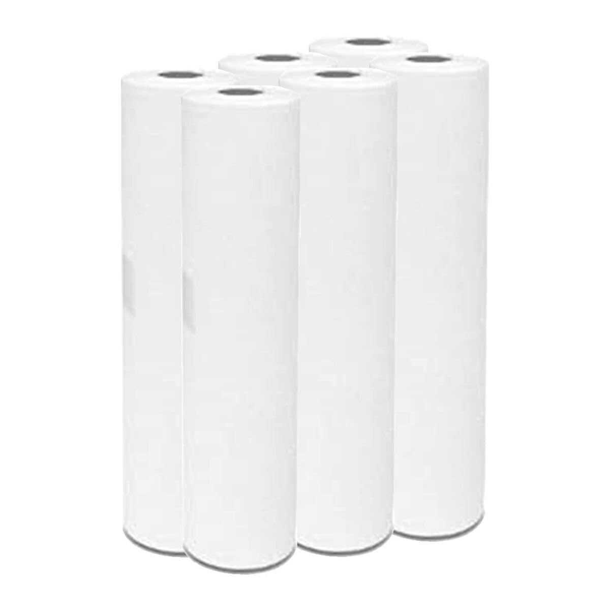 6 x Couch Rolls 20 Inch White | Individually Wrapped Embossed | 100% Premium Pure Cellulose | 2 Ply 50cm Hygiene Rolls for Massage, Beauty Bed, Medical | 20" Wide x 40 Metres Long | Pasha81 Ltd