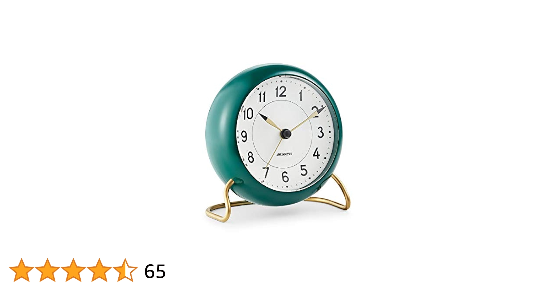Amazon.com: Arne Jacobsen Clocks Station Table Clock, Green