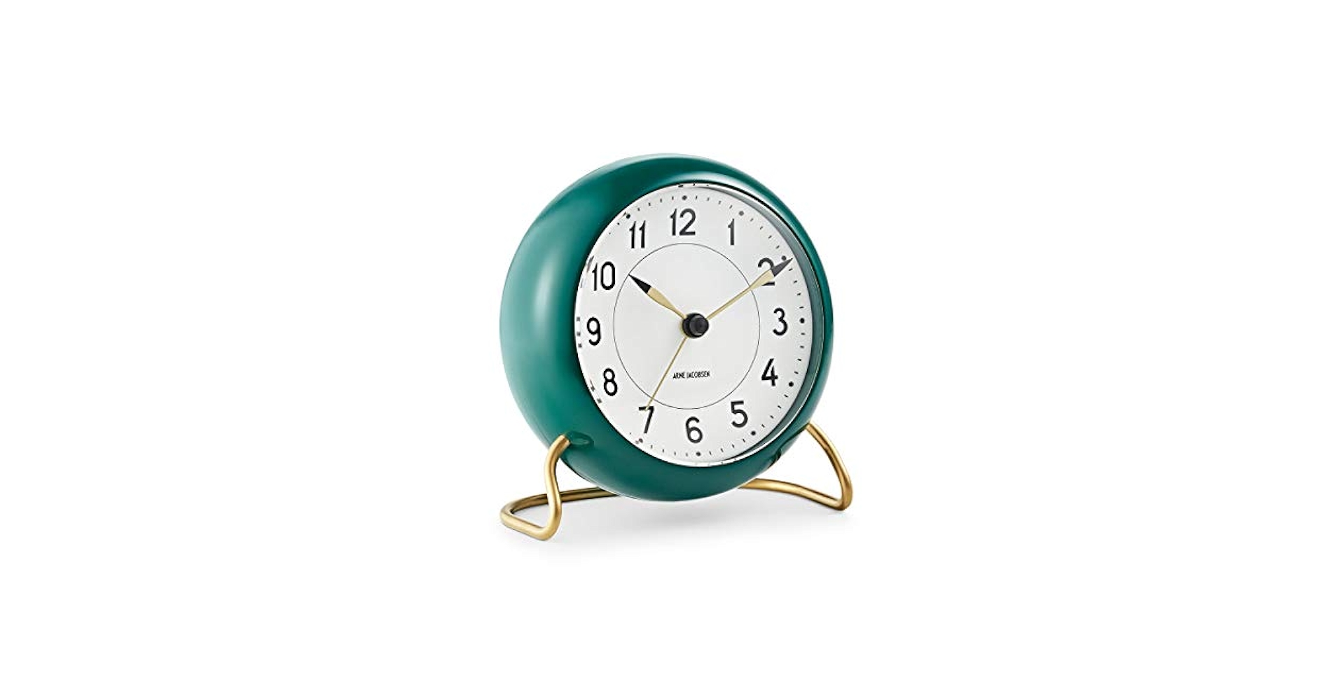 Amazon.com: Arne Jacobsen Clocks Station Table Clock, Green