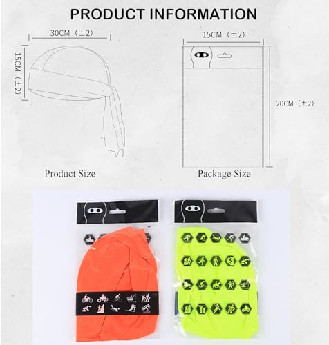 Image of Sweat Wicking Doo Rag - Breathable Cooling Liner for Men and Women