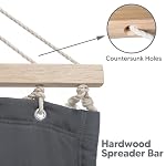 Heavy Duty 2 Person Hammock for Indoor, Outdoor, Gray - Image 5