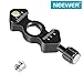 Neewer Quick Release Plate QR Clamp, Bubble Level and 3/8-inch Screw Hole and 1/4-inch Adapter Screw for Tripod Head, Mini Fish Bone Style (QR Plate Not Included)