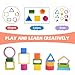 YHHYTOY Montessori Toys for 1+ Year Old, Wooden Baby Stacking Shape Color Sorting Toys for Toddlers 1-3, Preschool Learning Activities Toddler Games, 1 2 3 Year Old Girls Boys Birthday Gifts