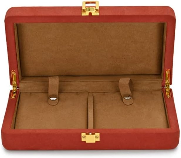 Multi-function Velvet Display Box with Microfiber Jewelry Organizer Case for Pendant Bracelet(E)