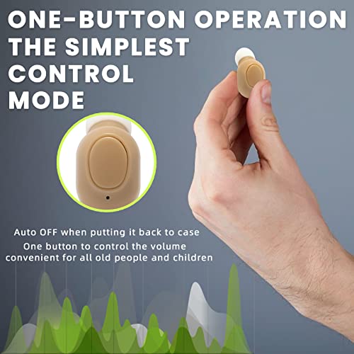 Hearing Aids For Seniors Adults- Elecvos Rechargeable Sound Amplifiers With Noise Canceling Psap Otc Invisible Digital Personal Into Ear Amplification Devices With Led Power Display, Gifts For Elderly #TOP4