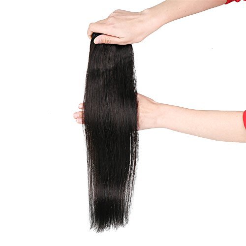 Grammy 15 Inch 7pcs Remy Clips in Human Hair Extensions 70gr with Clips for Highlight (#1b Natural Black)