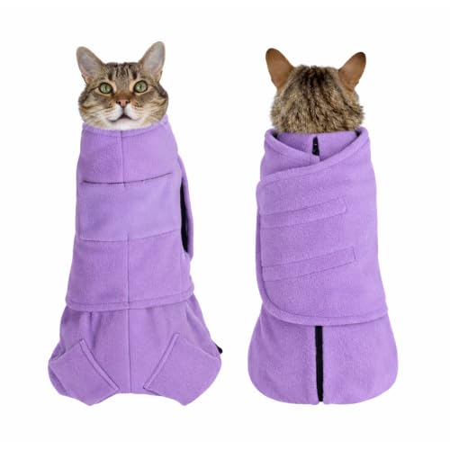 Calm & Cozy&reg; Cat Swaddle Wrap for Nail Trimming (Lavender, Small)