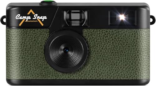 CampSnap Appareil Photo Numérique,8MP Style Argentique Vintage, sans Écran et Format Compact,Stockage 2000+ Photos,Rechargeable USB,Idéal pour Voyage et...