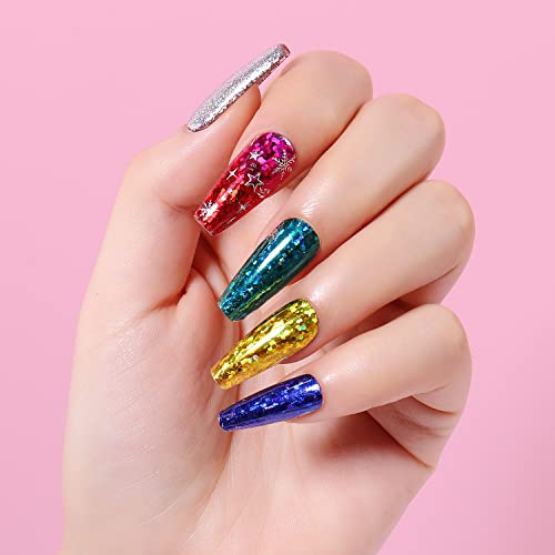 AIMEILI 2PCS Nail Art Foil Glue Gel 15ML Transferfolie Nägel Kleber für Folien Nagelsticker Nail Art Foil Glue Gel Set