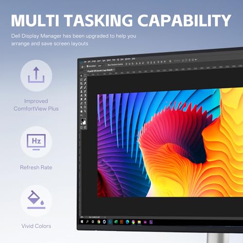 Image of FKA Pro 24 Plus P2425E Monitor - 24.07 Inch, WUXGA 1920 x1200, 16:10 Monitor, Computer Monitor Screen with DisplayPort, Type-C, and USB-C Cables - 1 Pack (New)