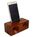 MOJO PANDA Mojopanda Wooden Phone Sound Amplifier Trumpet Holder Amplifier Loudspeaker for Phone Desktop Decoration, Phone Dock & Wood Speaker