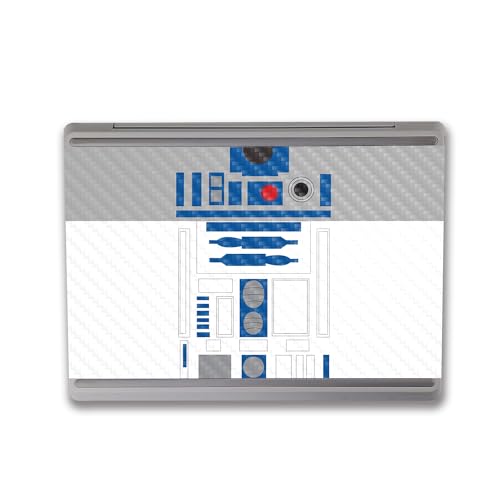 Image of MightySkins Carbon Fiber Skin Compatible with Microsoft Surface Laptop Go 3 (2023) Full Wrap Kit - Cyber Bot | Protective, Durable Textured Carbon Fiber Finish | Made in The USA