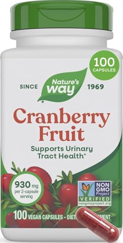 Nature's Way Cranberry Fruit Capsules, 930 mg per Serving, 100 ct
