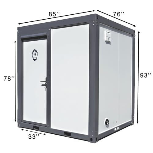 Image of Outdoor Portable Restroom with Shower, Mobile Toilet for Concerts, Conventions, Construction, Sporting Events
